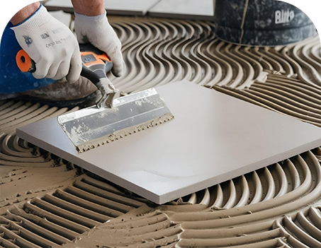 Step 3 — Apply with Salina Tile Adhesive