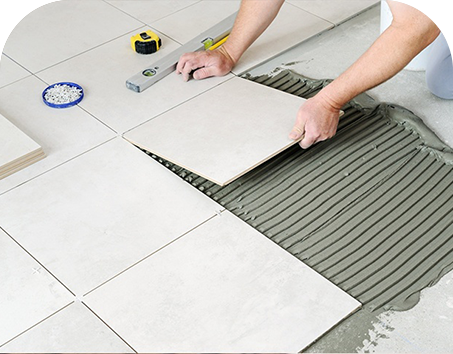 Step 4 — Fix the Tile with Salina Tile Adhesive